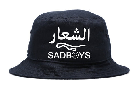 SAD BOYS ARABIC LOGO BUCKET HAT - dopepremium